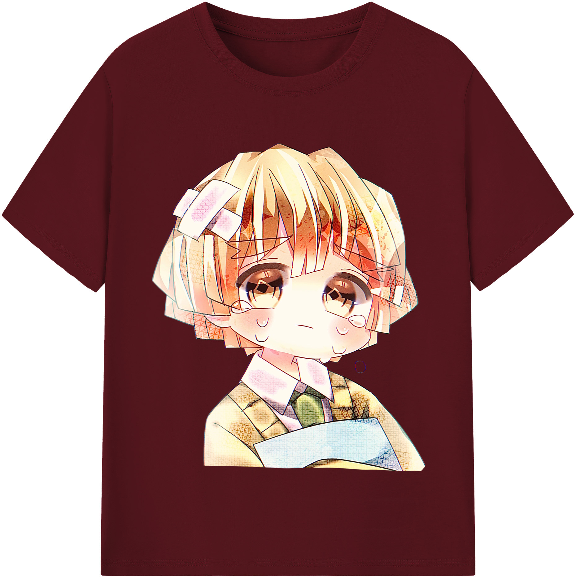 （画像用） 鬼滅の刃（きめつのやいば）我妻 善逸／あがつま ぜんいつ Agatsuma Zenitsu 綿100％半袖Tシャツ（フロントプリント）